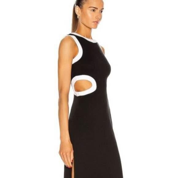 STAUD black maxi dress with cut-outs Size Small - Picture 5 of 10